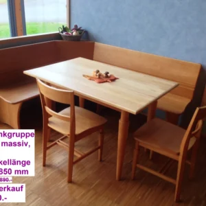 Eckbankgruppe Buche massiv